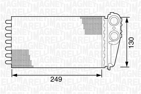 MAGNETI MARELLI Soojusvaheti,salongiküte 350218162000